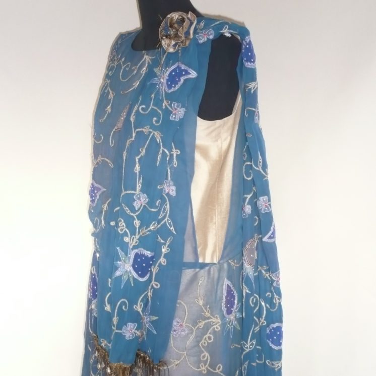 Modern twist on wedding sari