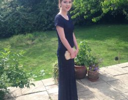 Kitty's black beaded dress